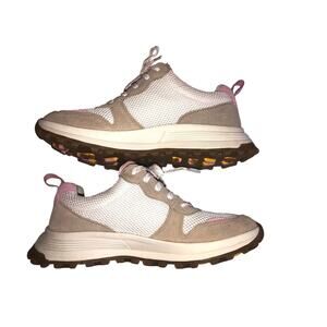 Clarks ATL Sneakers Size 9 Pink Beige White All Terrain Leisure Comfort Shoes
